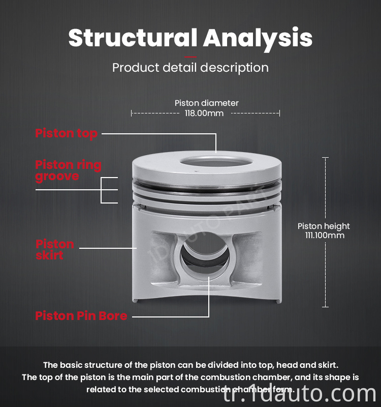 AUTO PARTS Engine PISTON for MITSUBISHI 